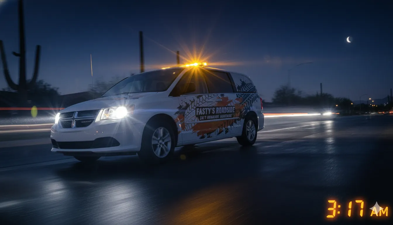 24/7 emergency roadside help available anytime for stranded drivers in Pima County