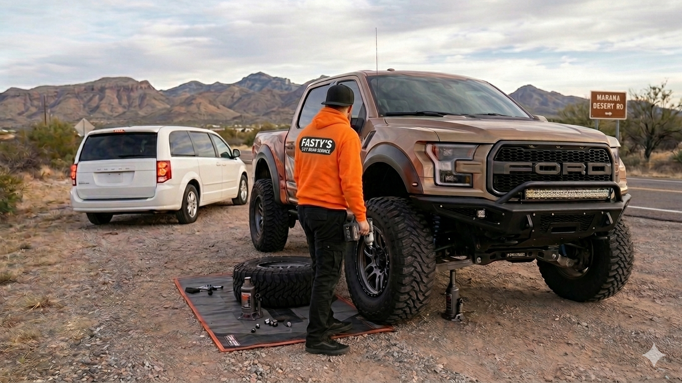 Heavy duty truck tire change Tucson