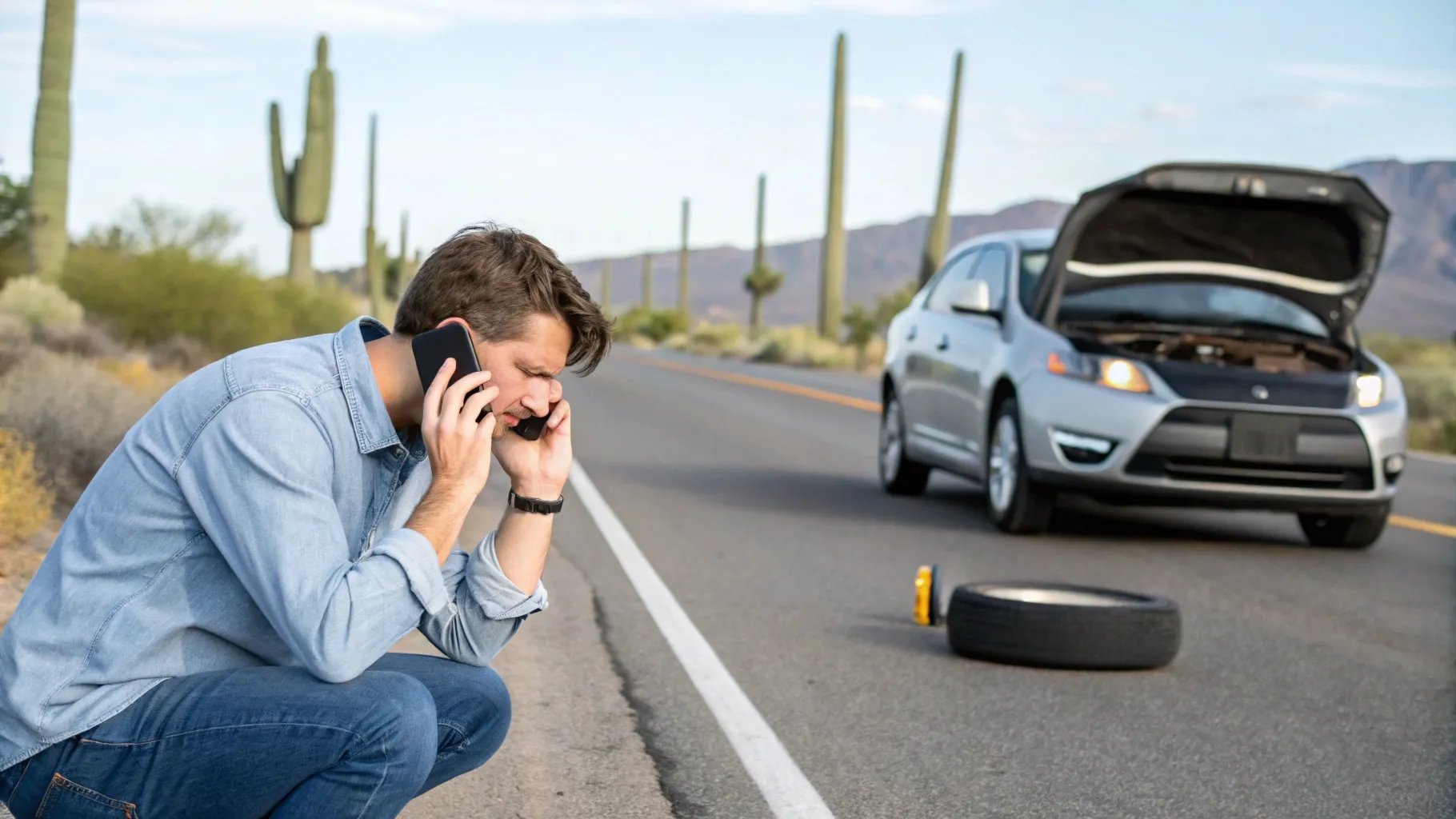 Dispatching Fasty's Roadside for immediate vehicle assistance in Tucson
